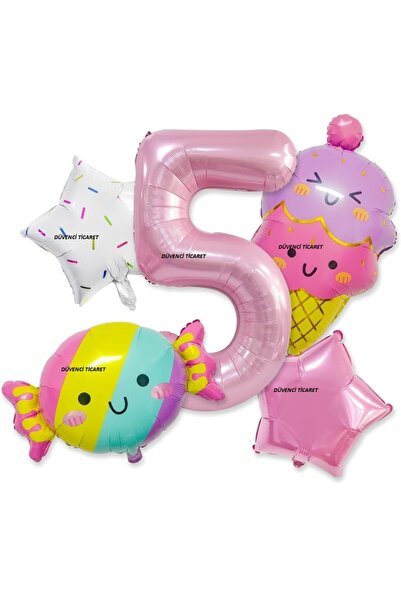 DÜVENCİ TİCARET Комплект балони с фолио за сладолед със захар