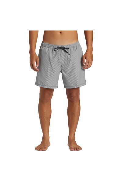 Quiksilver شورت كرة الطائرة القصير للرجال من Everyday Deluxe Volley 15 باللون الأسود للرجال