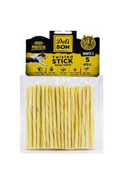 Delibon DERİ BURGU ÇUBUK İNCE BOY 80Lİ PAKET BEYAZ İNCEX80AD.