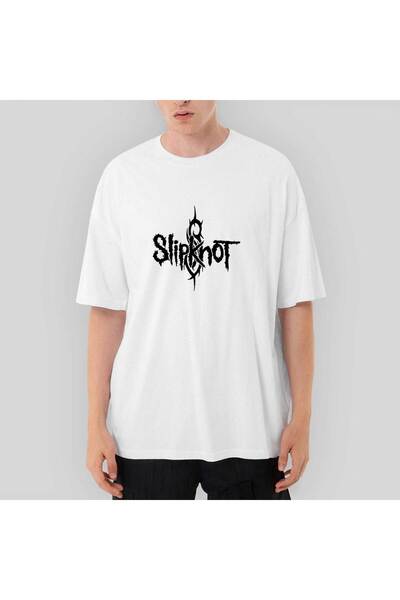 CrowsGate Tricou alb Slipknot X Ball oversize S