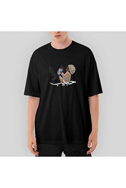 CrowsGate Khabib Kartal Graphic oversized Μαύρο T-Shirt XL