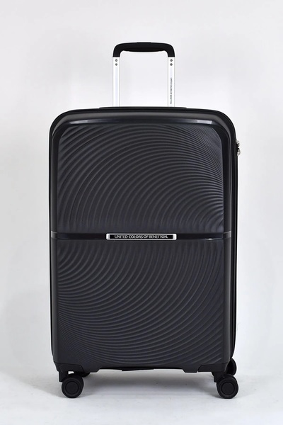 Benetton Trolley Valiz Siyah Orta Boy 14BNT2000-02-S