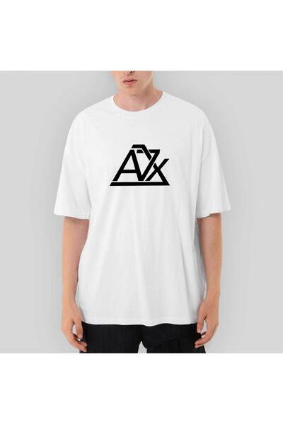 CrowsGate Tricou alb Avenged Sevenfold A7X Logo supradimensionat