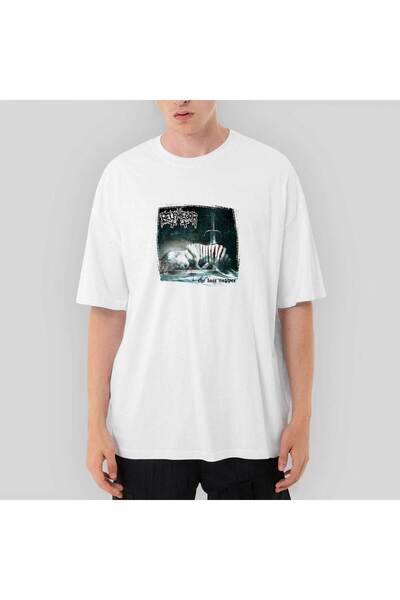 CrowsGate Belphegor Cina cea de Taină supradimensionat Tricou Alb