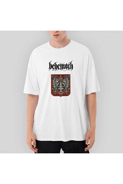 CrowsGate Behemoth Vultur și Șarpe supradimensionat Tricou Alb