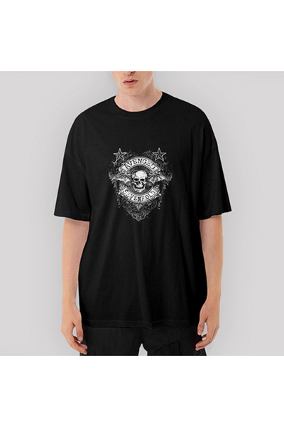 CrowsGate Tricou negru Avenged Sevenfold Star supradimensionat S