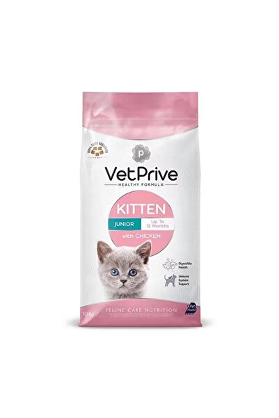 Genel Markalar Vet Prive Tavuklu 10 kg Yavru Kedi Maması