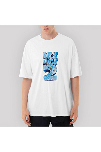 CrowsGate Λογότυπο Ice Age 2 oversized Λευκό μπλουζάκι L