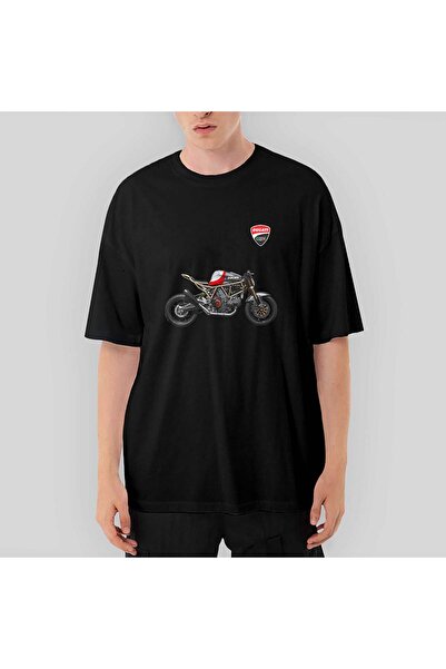 CrowsGate Μπλουζάκι Ducati SuperSport oversized Μαύρο