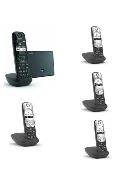 GIGASET Analog & Ip 5 Dahili Dect Telsiz Kablosuz Telefon Santrali As690ip-a690