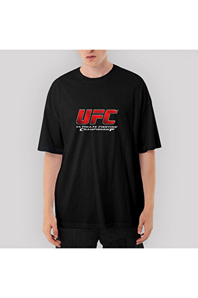 CrowsGate Tricou negru UFC Ultimate Fighting Championship supradimensionat