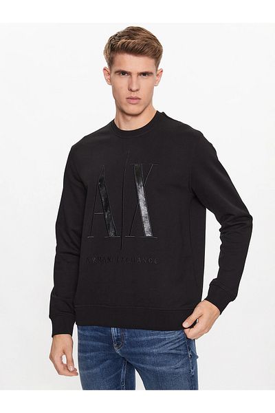 Armani Exchange Hanorac pentru bărbați albastru bleumarin - mânecă lungă, ocazional, cu potrivire normală 8NZMPQ ZJ1ZZ-5237