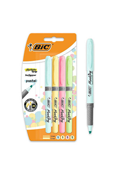 Bic Highlighter Highlighter Pen - Pastel Colors, Set of 4964859