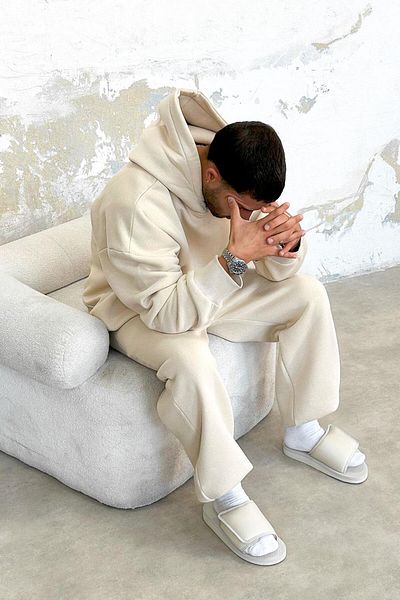 HAFKAGİYİM Κρεμ Cozy Basic Oversize φούτερ