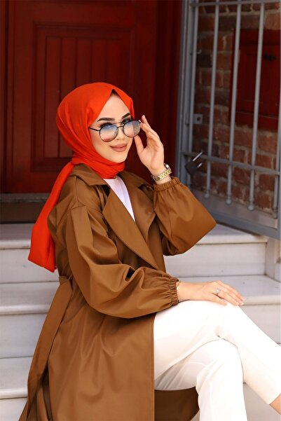 ALNİSS COLLECTİON Beli Kuşaklı İçi Ekoseli Trençkot