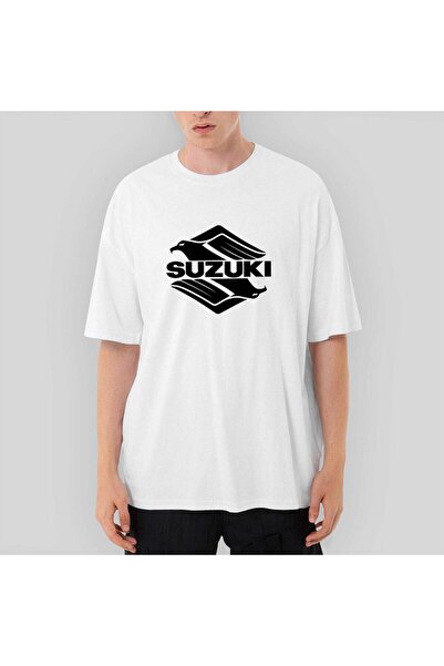 CrowsGate Tricou alb supradimensionat Suzuki Intruder