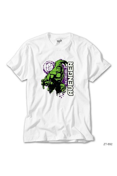 CrowsGate Hulk Incredible Avanger White T-Shirt