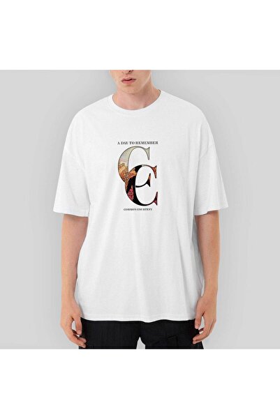 CrowsGate A Day Remember Common Courtoazie Tricou alb supradimensionat