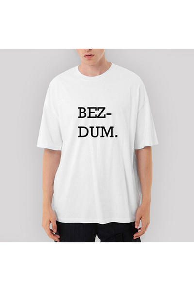 CrowsGate تي شيرت أبيض كبير الحجم من Bezdum