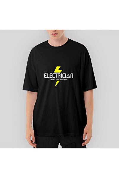 CrowsGate Tricou electrician supradimensionat negru XL
