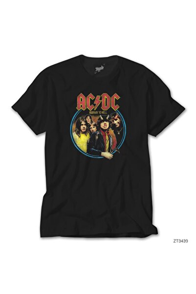 WAKHA Tricou negru AC DC Highway to Hell