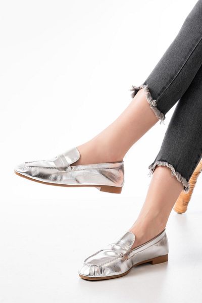 serkanseyyid 302 Silver Daily Women's Ballerinas
