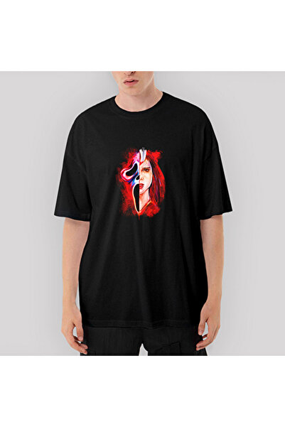 CrowsGate Tricou negru supradimensionat Scream Blood