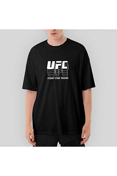 CrowsGate Tricou negru UFC FG supradimensionat