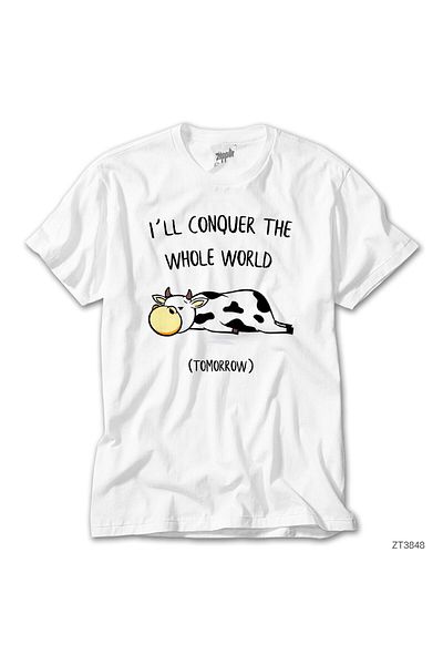 CrowsGate Tomorrow Cow Cow White T-shirt