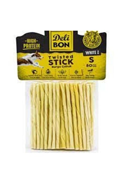 Delibon DERİ BURGU ÇUBUK İNCE BOY 80Lİ PAKET BEYAZ İNCEX80AD.