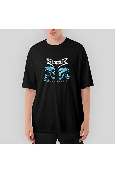 Generic Brand Dismember Misanthropic Oversize Black T-Shirt