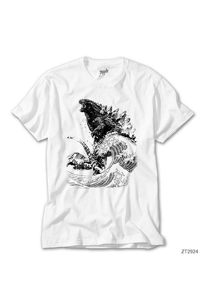 CrowsGate Godzilla White T-Shirt