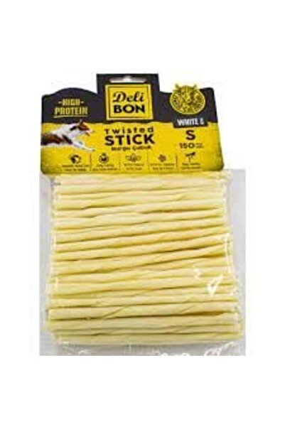 Delibon DERİ BURGU ÇUBUK İNCE BOY 150Lİ PAKET BEYAZ İNCEX150AD.