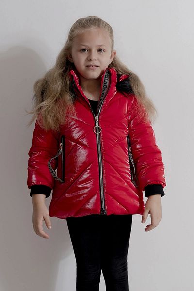 Midimod Gold Girls 2-9 Years Old Thick Fleece Winter Coat with Fuzzy Hood