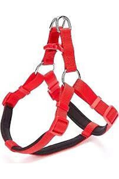 Doggie Comfort Dokuma Ronin Köpek Göğüs Tasması Small Kırmızı 1.5x40-45 Cm
