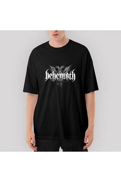 CrowsGate Tricou negru supradimensionat Behemoth Group