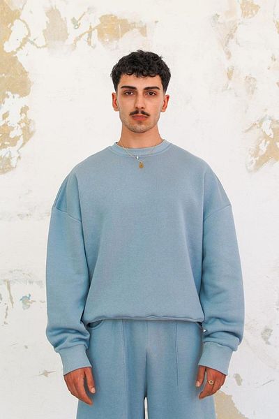 HAFKAGİYİM Baby Blue Cozy Basic Oversize Φούτερ