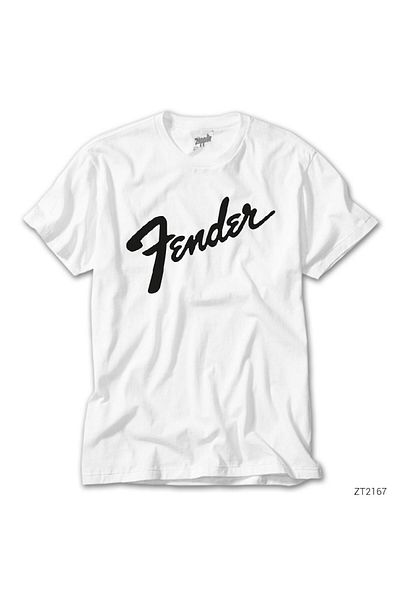 CrowsGate Fender Logo 3 White T-shirt