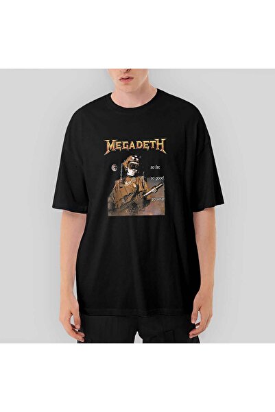 Generic Brand Megadeth So Far So Good Tricou negru supradimensionat