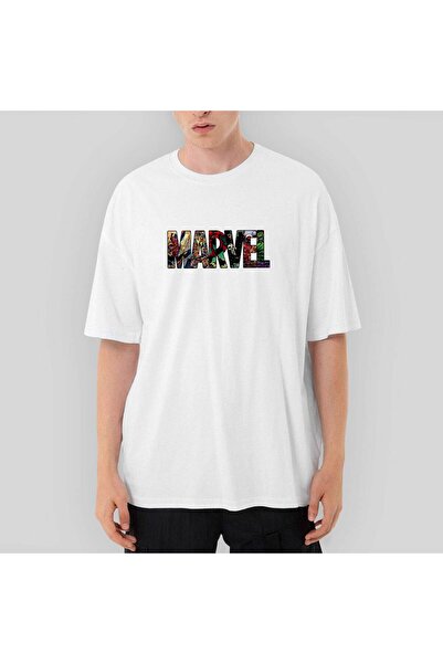 CrowsGate Eroi Marvel în Post 2 supradimensionat Tricou Alb