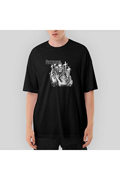 CrowsGate Πεστιλένς Ο Ντισέντερι Πάνενς oversized Μαύρο Μπλουζάκι