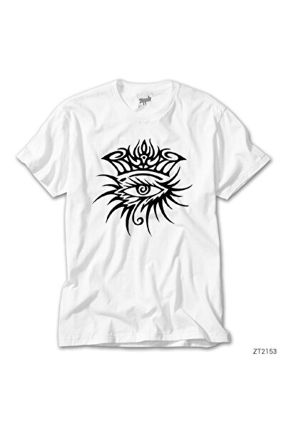 WAKHA تي شيرت أبيض بشعار بوب ديلان