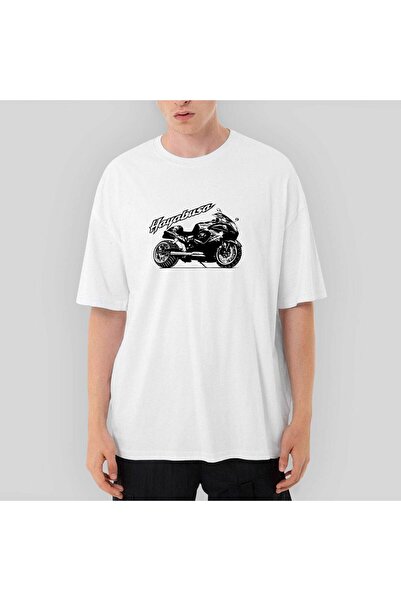 CrowsGate Suzuki Hayabusa oversized Λευκό Μπλουζάκι