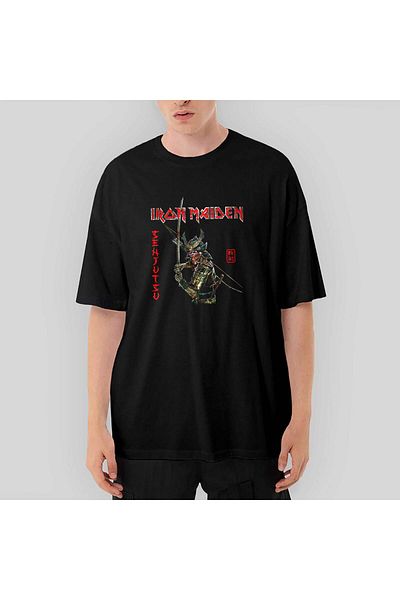 CrowsGate Iron Maiden Senjutsu Oversize Black T-Shirt
