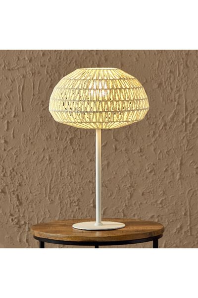Home Box Stark Metal Table Lamp with Paper Rope Shade - 30x48 cm