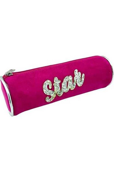Cem Τσάντα μολυβιού Dolphin Pink Suede Cylinder PC-598