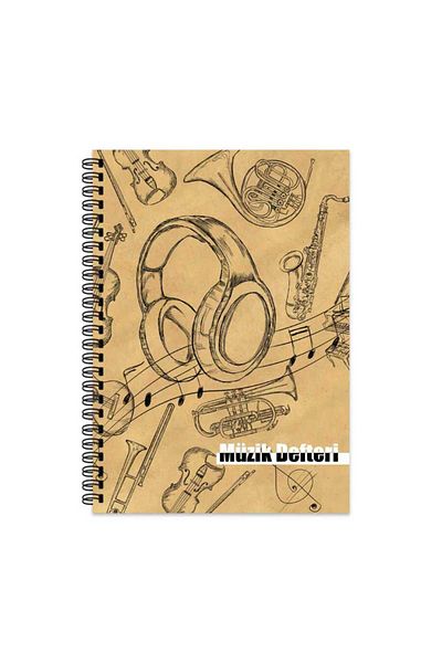 Keskin Color Yayınları 40 Sheets Spiral Sharp Color Music Notebook - A4