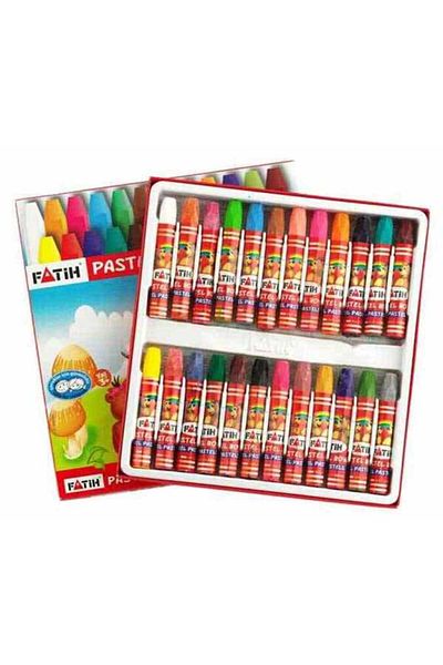 Fatih Cornered Pastel Paint Cardboard Box - 24 Colors 50340