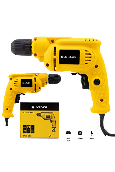 Sataok 580 Watt 10mm Profesyonel Elektrikli Matkap
