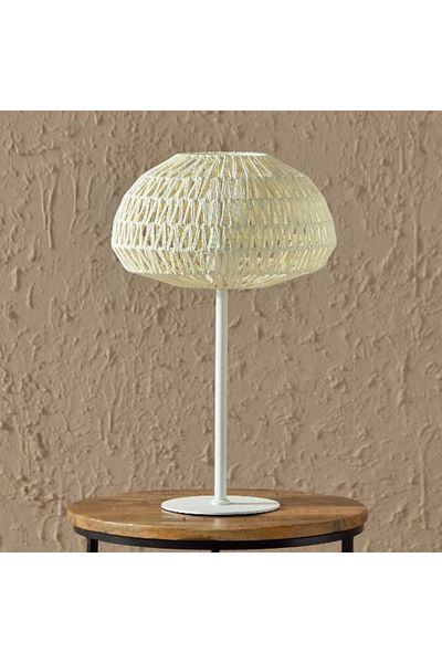 Home Box Stark Metal Table Lamp with Paper Rope Shade - 30x48 cm